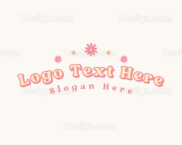 Cute Quirky Flower Logo