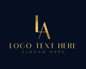 Luxury Letter LA Monogram logo