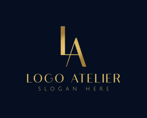 Luxury Letter LA Monogram logo