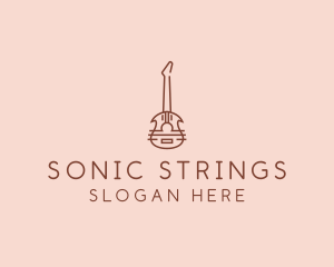 Minimalist Electric Guitar logo