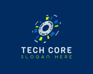 Cyber Tech Disc logo design