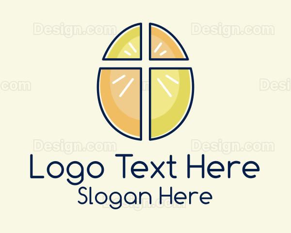 Easter Egg Cross Logo