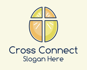 Easter Egg Cross  logo