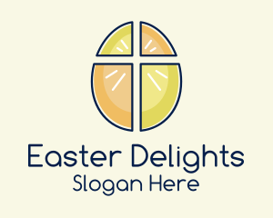 Easter Egg Cross  logo