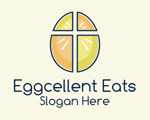 Easter Egg Cross  logo