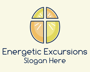 Easter Egg Cross  logo design