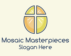 Easter Egg Cross  logo design