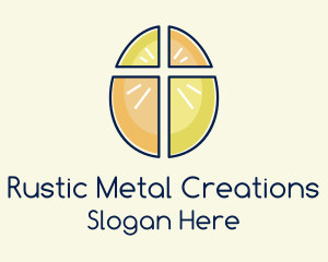 Easter Egg Cross  logo design