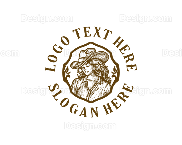 Western Hat Fashion Logo