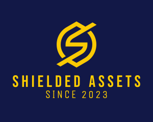 Electrical Shield Letter S logo