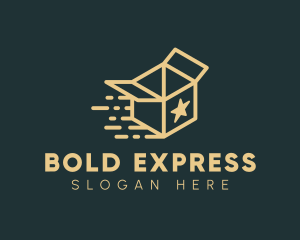 Express Courier Box logo design