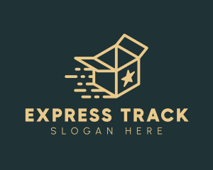 Express Courier Box logo design