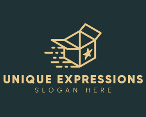 Express Courier Box logo design