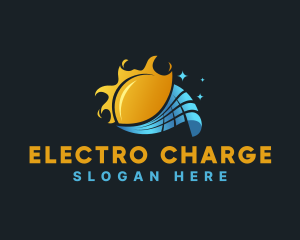 Sun Power Solar Energy logo design