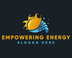 Sun Power Solar Energy logo design