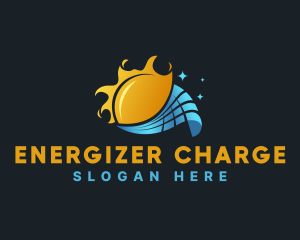 Sun Power Solar Energy logo design