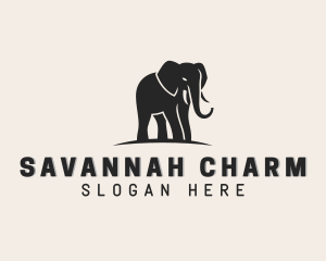 Wildlife Elephant Animal logo