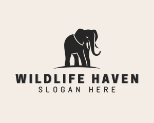 Wildlife Elephant Animal logo design