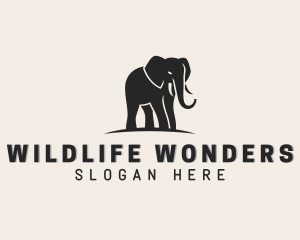 Wildlife Elephant Animal logo design