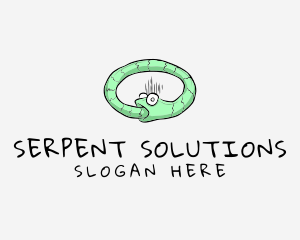 Snake Animal Cartoon logo
