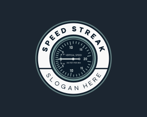 Aircraft Gauge Meter logo design