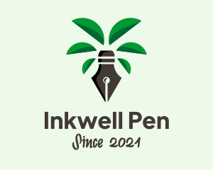 Pen Palm Tree Publishing logo design