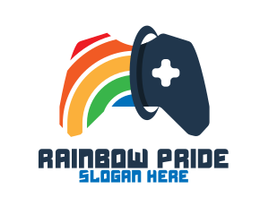 Rainbow Controller Gaming logo design