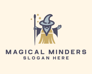 Cleaning Magic Wizard logo design