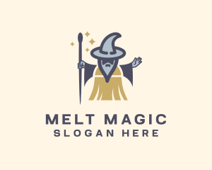 Cleaning Magic Wizard logo design