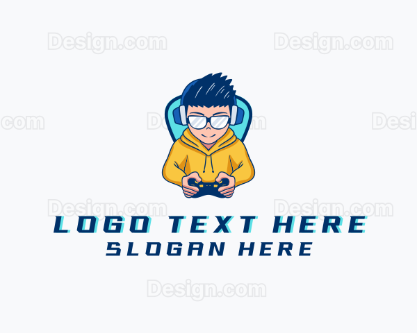 Gamer Boy Avatar Logo