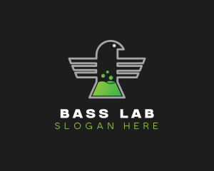 Bird Laboratory Flask logo design