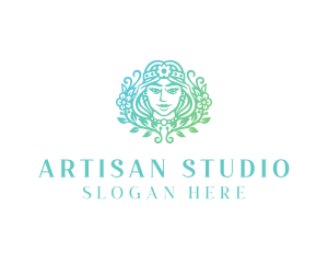 Beautiful Flower Woman Spa  logo design