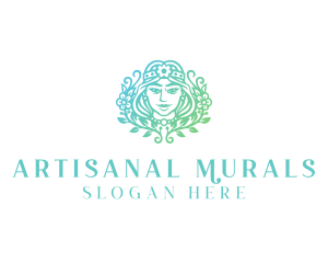 Beautiful Flower Woman Spa  logo design