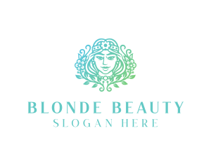 Beautiful Flower Woman Spa  logo design