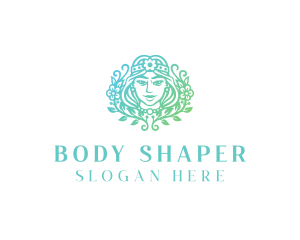 Beautiful Flower Woman Spa  logo design