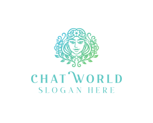 Beautiful Flower Woman Spa  logo design