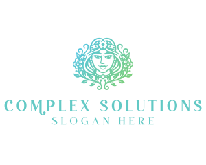 Beautiful Flower Woman Spa  logo design