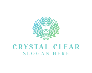 Beautiful Flower Woman Spa  logo design