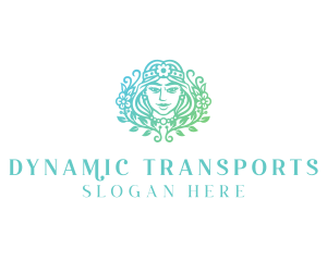 Beautiful Flower Woman Spa  logo design