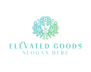 Beautiful Flower Woman Spa  logo design