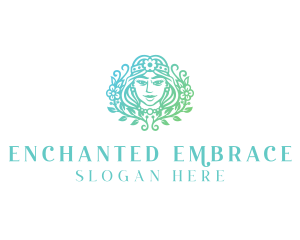 Beautiful Flower Woman Spa  logo design