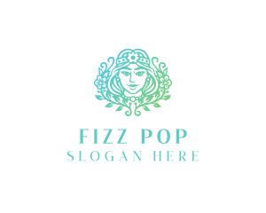 Beautiful Flower Woman Spa  logo design