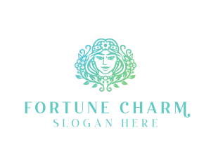 Beautiful Flower Woman Spa  logo design