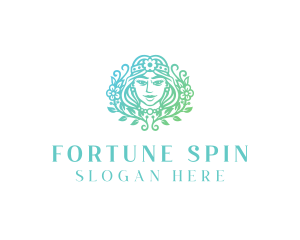 Beautiful Flower Woman Spa  logo design