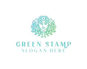 Beautiful Flower Woman Spa  logo design