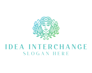 Beautiful Flower Woman Spa  logo design