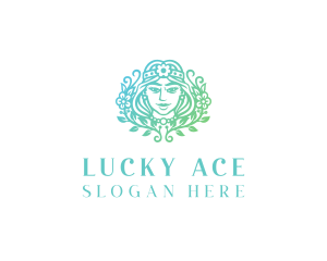 Beautiful Flower Woman Spa  logo design