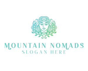 Beautiful Flower Woman Spa  logo design