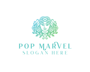 Beautiful Flower Woman Spa  logo design