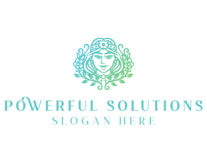 Beautiful Flower Woman Spa  logo design